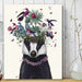 Badger Birdkeeper, Animal Art Print, Wall Art | Canvas 11x14inch