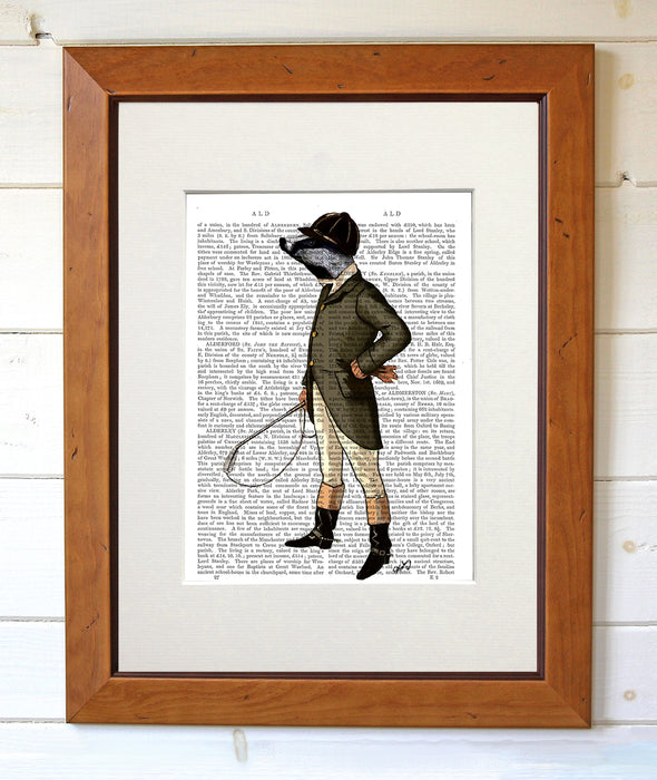 Badger The Rider Full Book Print, Art Print, Wall Art — FabFunky