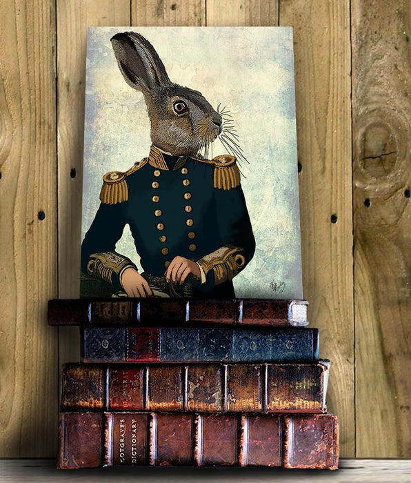 Lieutenant Hare, Art Print, Canvas Wall Art