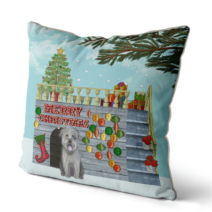 Christmas Kennel - Bauble, Dog Christmas Cushion / Throw Pillow