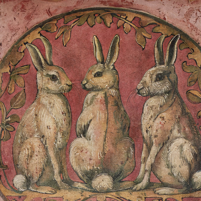 Medieval Hare 10 Luxury Fringed Velvet Cushion Throw Pillow Cover