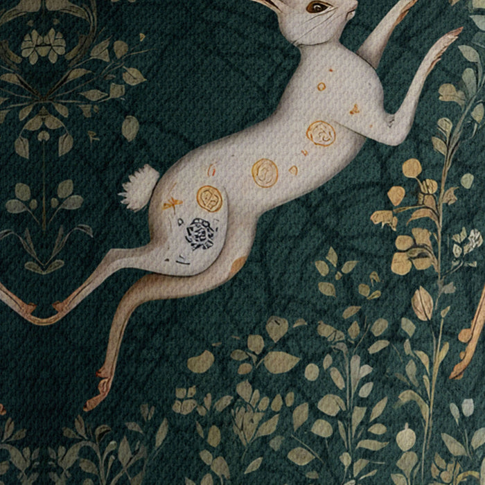 Hare Dancers Olive Green Lamp shade, Drum, Pendant Lighting