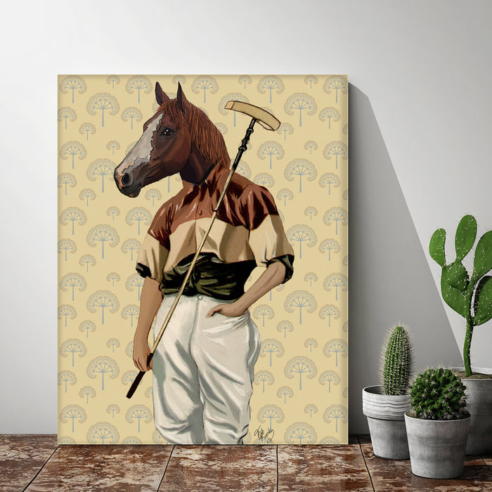 Polo Horse, Portrait Equestrian Art Print, Wall Art — FabFunky