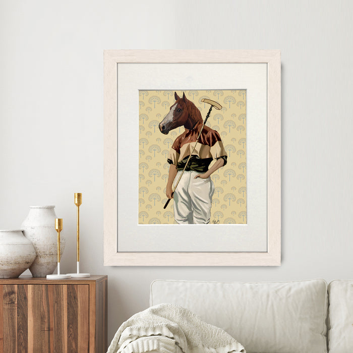 Polo Horse, Portrait Equestrian Art Print, Wall Art