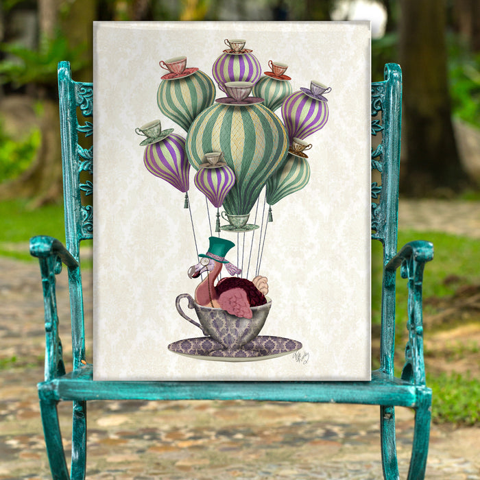 Dodo Bird in Teacup Hot Air Balloon Art Print, Wall Art — FabFunky
