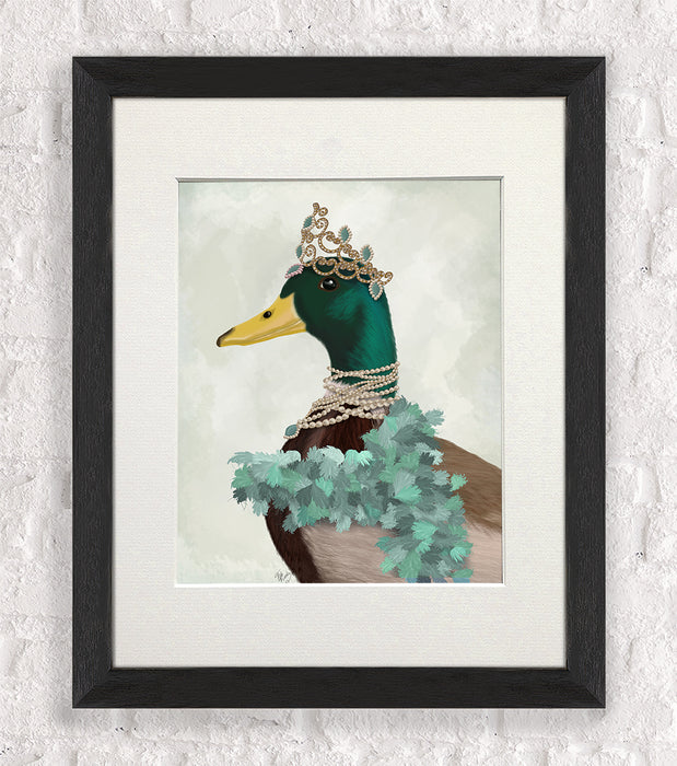 The Right Honourable Lady D, Duck Art Print