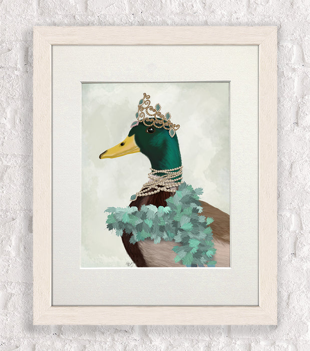 The Right Honourable Lady D, Duck Art Print