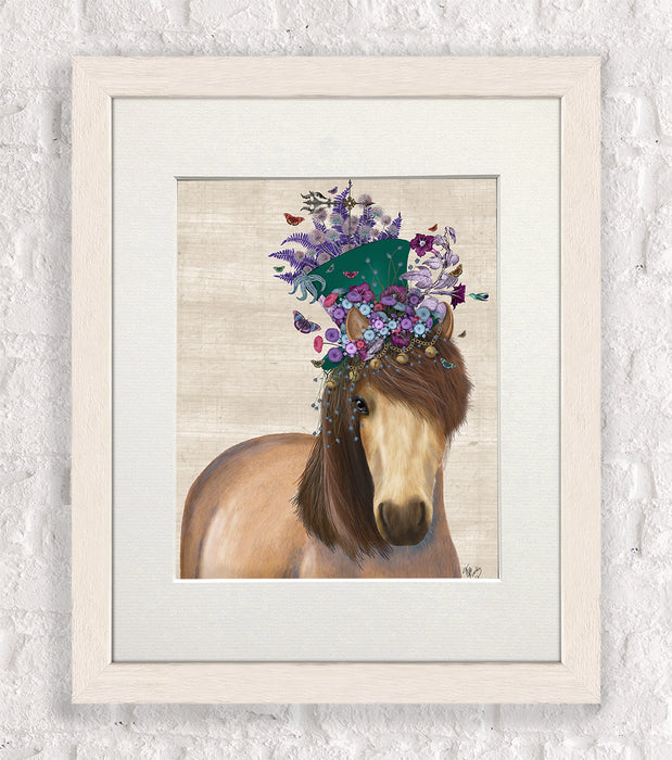 Horse Mad Hatter, Animal Art Print, Wall Art