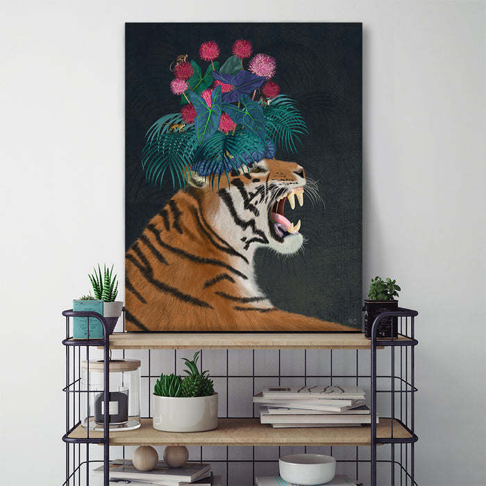 Hot House Tiger 1, Art Print, Canvas Wall Art