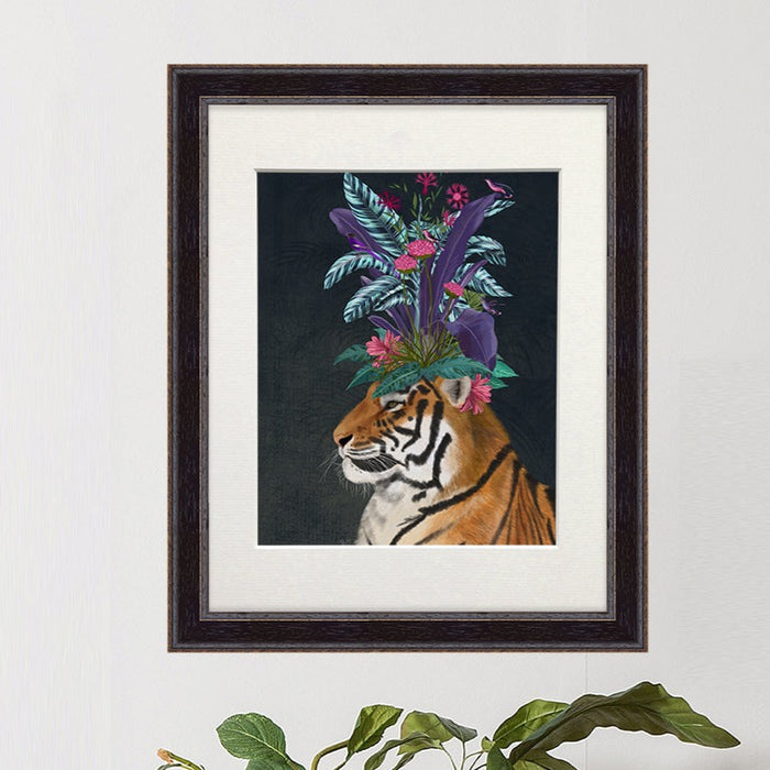 Hot House Tiger 2, Art Print, Canvas Wall Art