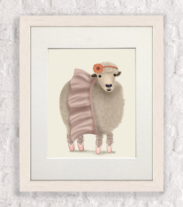 Ballet Sheep 6, Animal Art Print, Wall Art