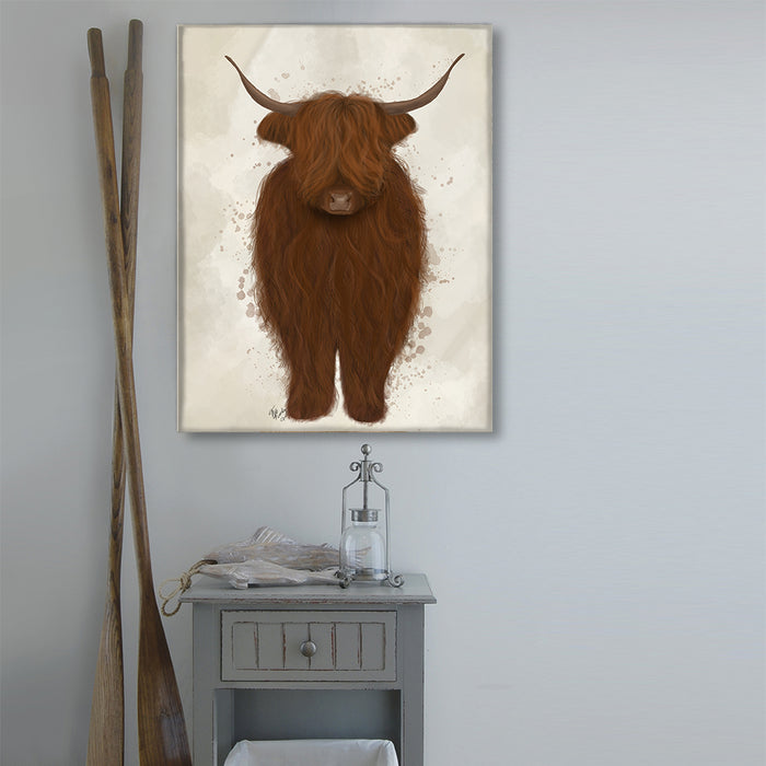 Highland Cow 3, Full, Animal Art Print