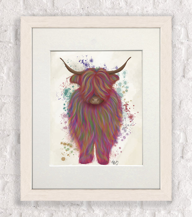 Highland Cow 3, Multicolour, Full, Animal Art Print