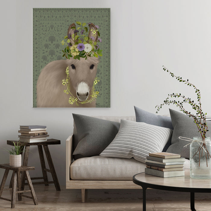 Donkey Bohemian 2, Animal Art Print, Wall Art