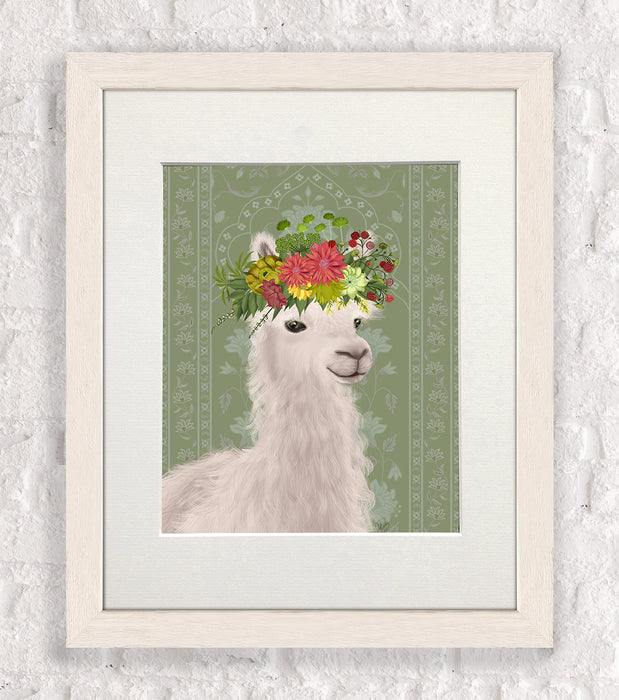 Llama Bohemian 4, Animal Art Print, Wall Art