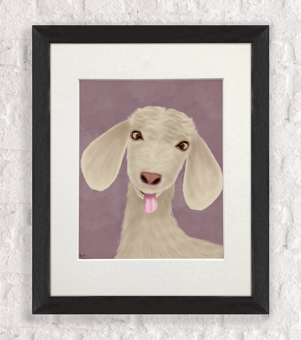 Funny Farm Goat 1, Animal Art Print, Wall Art