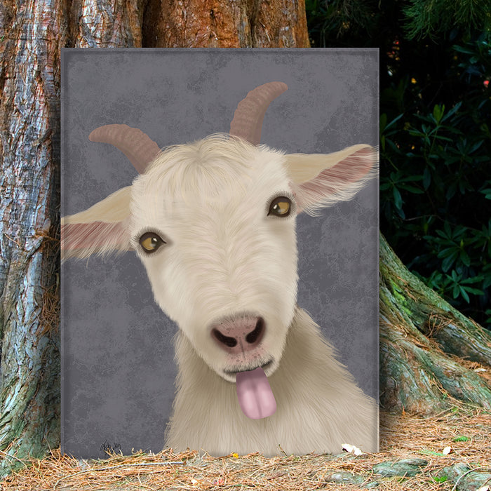 Funny Farm Goat 2, Animal Art Print, Wall Art