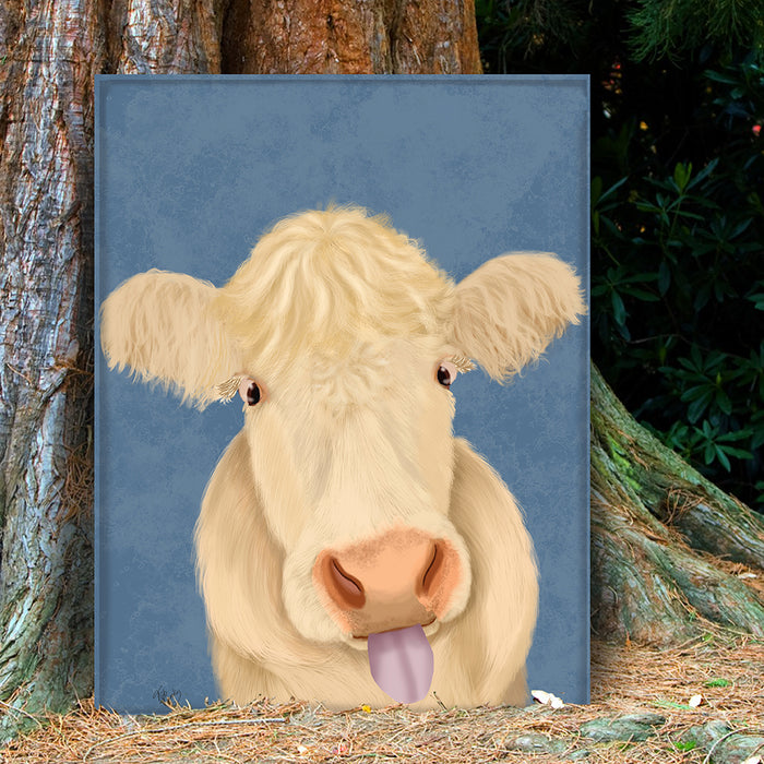 Funny Farm Cow 1, Animal Art Print, Wall Art