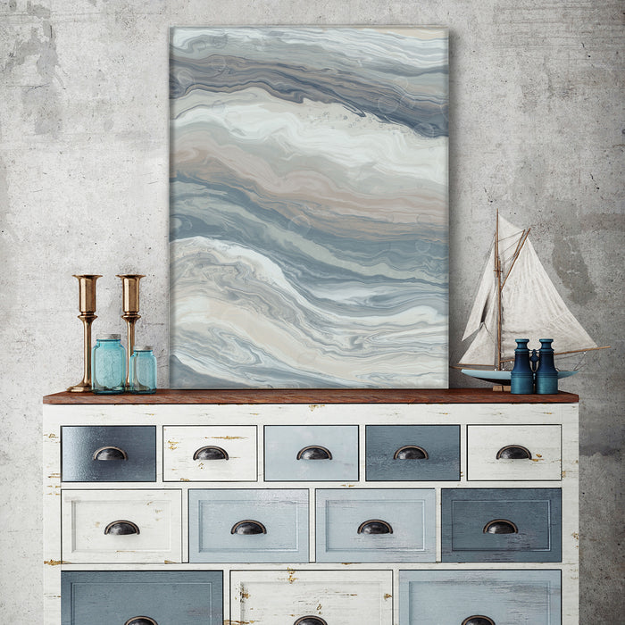 Marble Surf 1, Abstract Art Print, Nautical canvas art