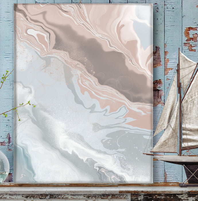 Sandbank 1, Abstract Art Print, Nautical canvas art