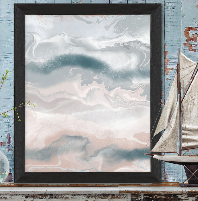 Sandbank 3, Abstract Art Print, Nautical canvas art