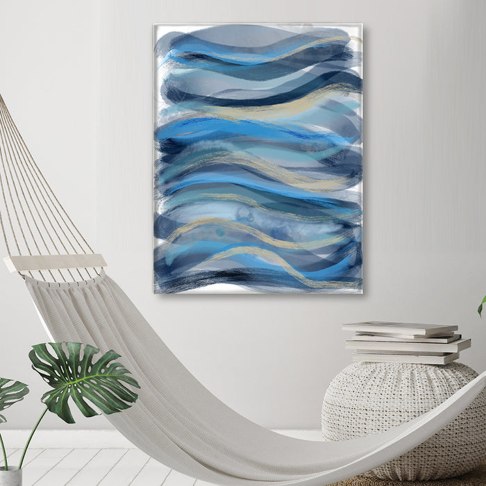 Seascape 1, Abstract Art Print, Nautical canvas art