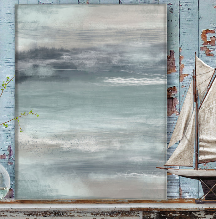 Sea Breeze 1, Abstract Art Print, Nautical canvas art