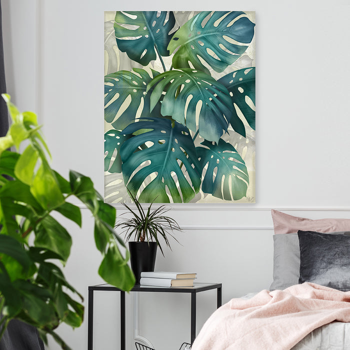 monstera wall decals Monstera Tropical Tones Art Print by Fab Funky