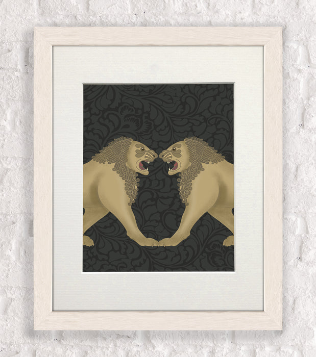 Lion Twins, Animalia , Art Print, Wall Art