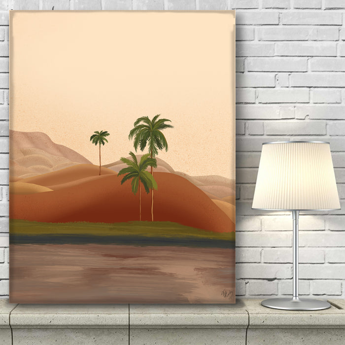 Palm Oasis 2 Tropical Art Print, Wall Art