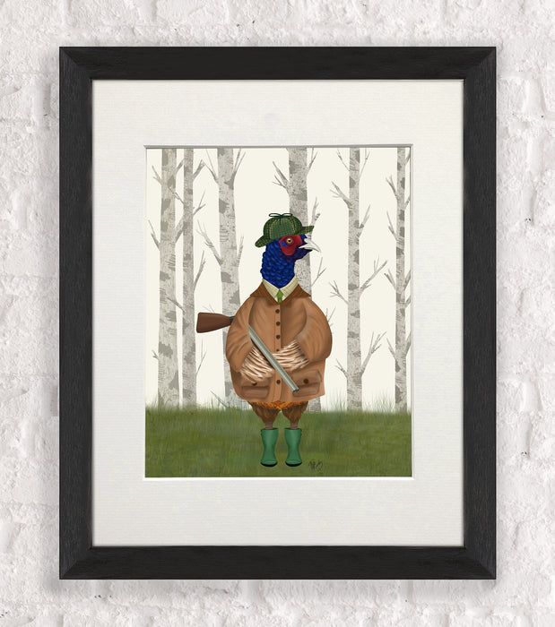 Pheasant Shooting Party 3, Art Print, Canvas, Wall Art