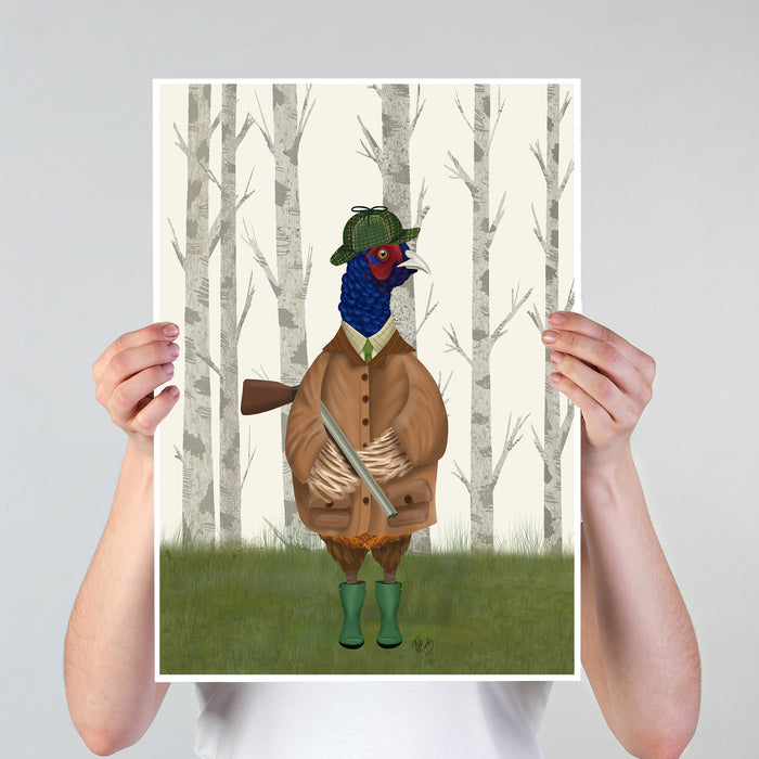 Pheasant Shooting Party 3, Art Print, Canvas, Wall Art