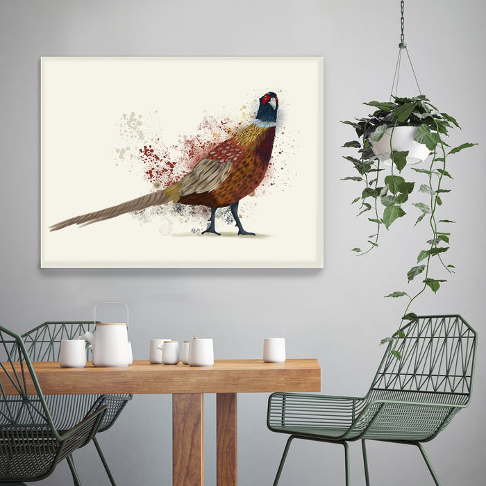 Pheasant Splash 2, Art Print, Canvas, Wall Art