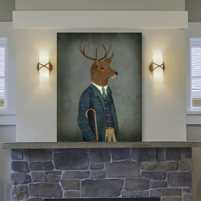 Scottish Deer Alistair McStag, Portrait, Art Print, Canvas, Wall Art