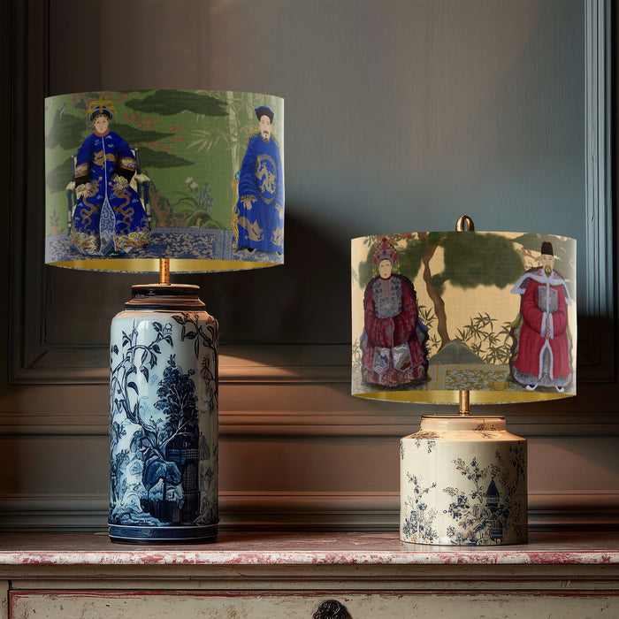Ancestors On Green Chinoiserie Wholesale Lampshade