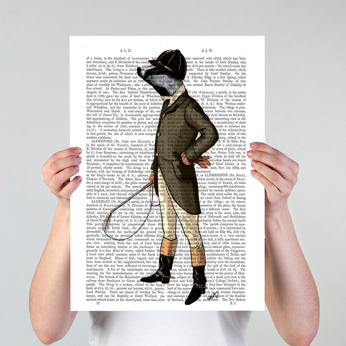 Badger The Rider Full Book Print, Art Print, Wall Art