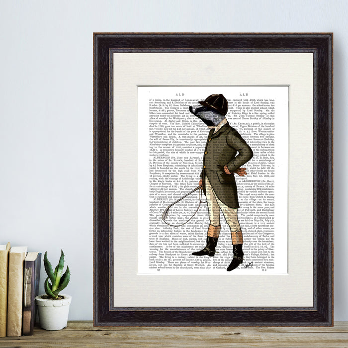 Badger The Rider Full Book Print, Art Print, Wall Art
