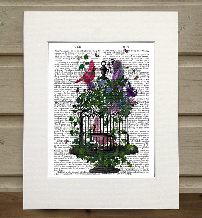 Flower Tropical Birdcage 1, Book Print, Art Print, Wall Art