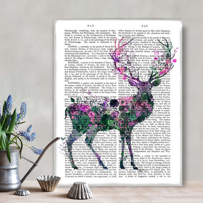 Floralessence Deer 1, Book Print, Art Print, Wall Art