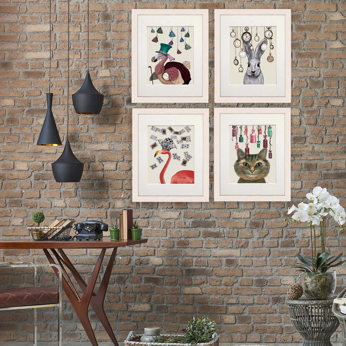 Collection - 4 prints, Alice in Wonderland Theme Art Print, Canvas Wall Art