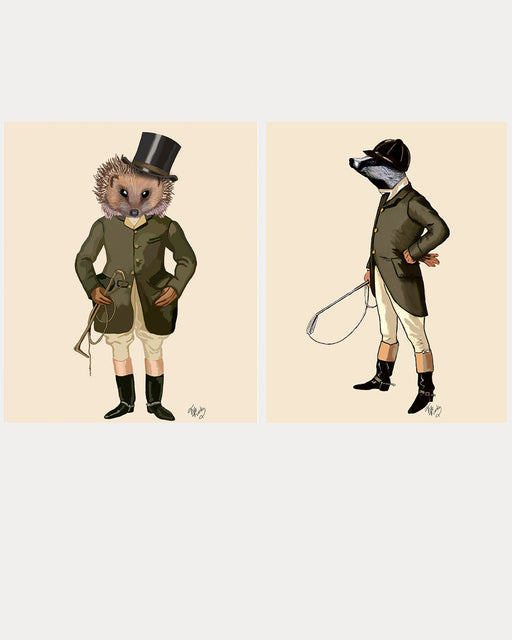 Bear/Squirrel/Hedgehog Art Prints — FabFunky