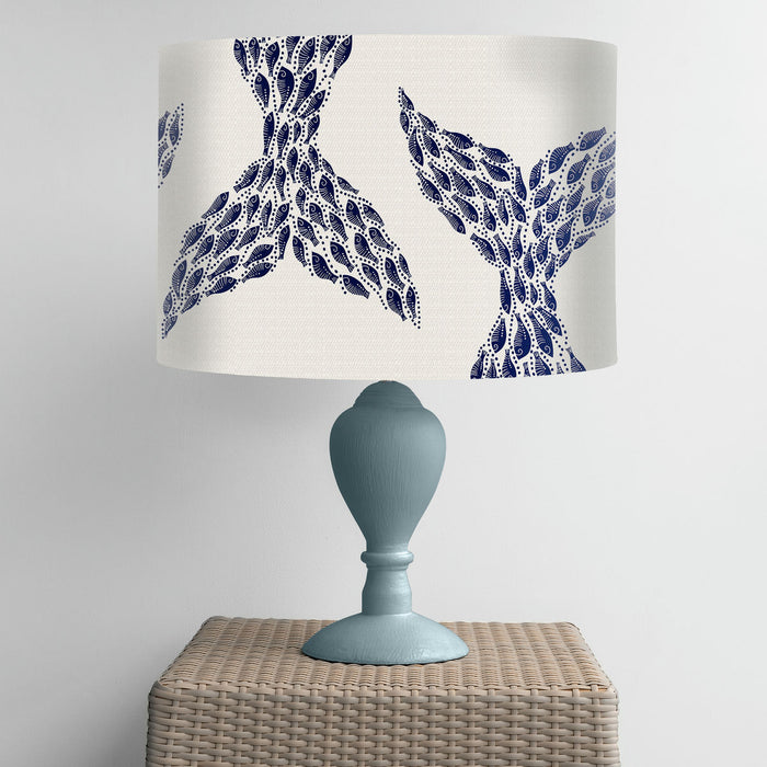 Little Fishes, Whale Tail, Nautical, Lampshade