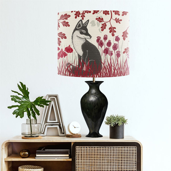 Country Lane Foxes, FIRE, Lampshade