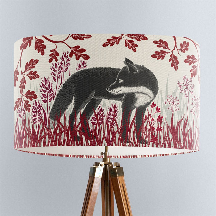 Country Lane Foxes, FIRE, Lampshade