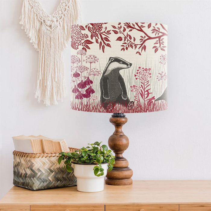 Country Lane Badgers, FIRE, Lampshade