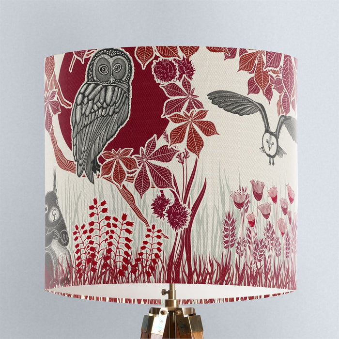 Country Lane Owls, FIRE, Lampshade