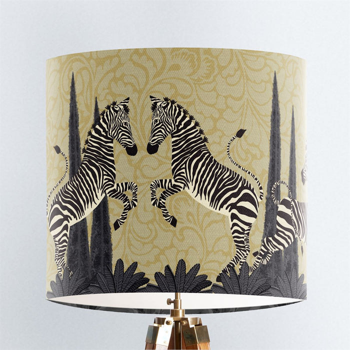 Dancing Zebra Gold, Animalia, Lampshade
