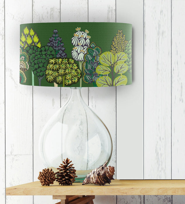 Serene Forest, Greens, Lampshade