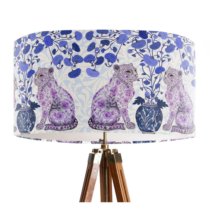 Chinoiserie Leopard Twins on Cream, Lampshade
