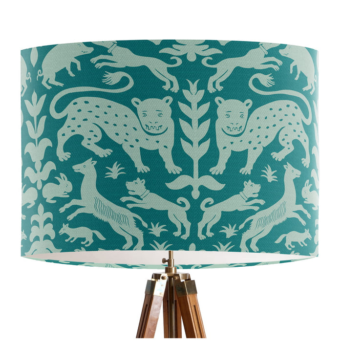 Beasts, Turquoise, Lampshade